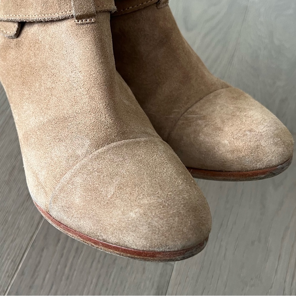RAG & BONE Harrow suede boots in camel - Picture 8 of 14